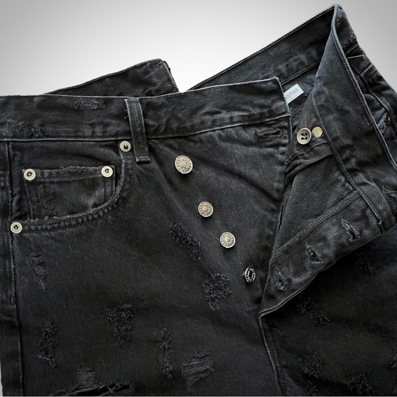 Agolde Criss-Cross Straight Jeans in Feverish - Size 25 - Picture 5 of 13